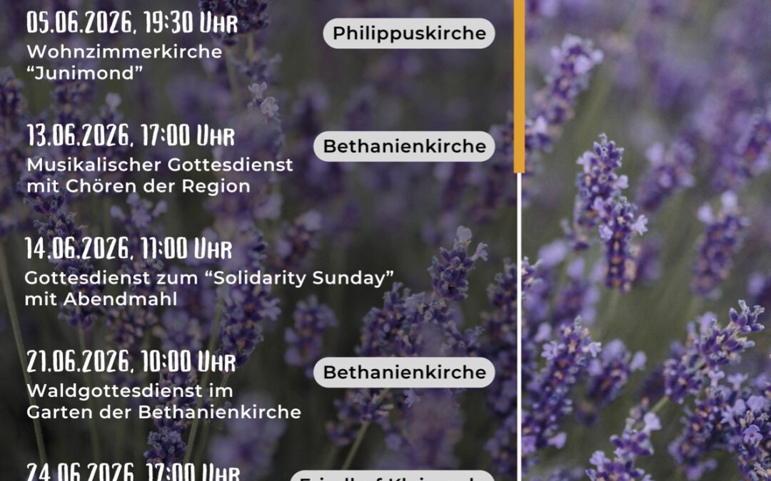 Gottesdienste im Juni!