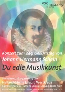 Du edle Musikkunst – Konzert mit dem Kammerchor Vox Humana Leipzig