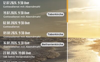Gottesdienst im Juli/August
