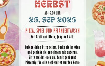 25/09/2026 „Ab in den Herbst – Pizza – Spiel – und Pflanzentausch!“